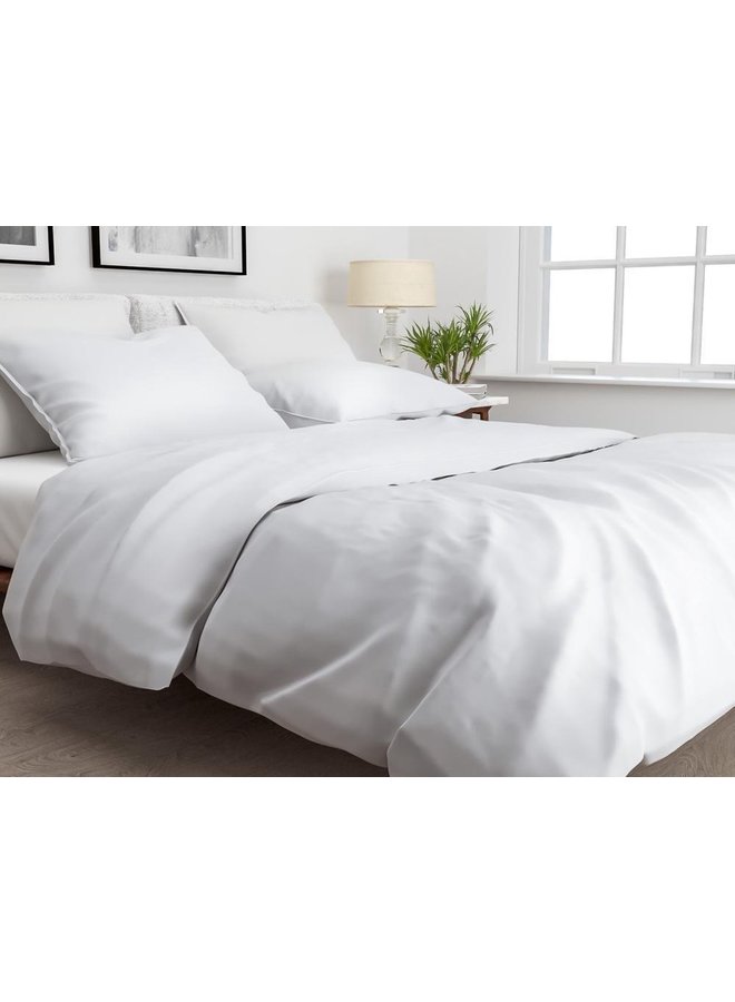 ZO! Home Dekbedovertrek Satinado Licht Grijs - Katoensatijn