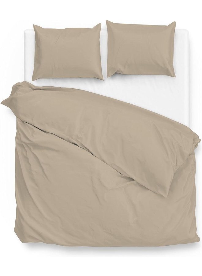 Dekbedovertrek Satinado Beige - Katoensatijn