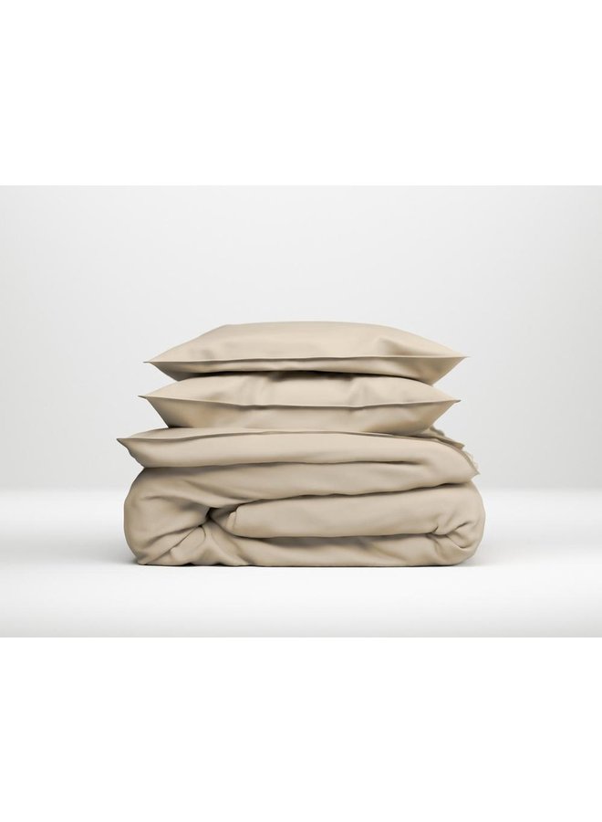 ZO! Home Dekbedovertrek Satinado Beige - Katoensatijn