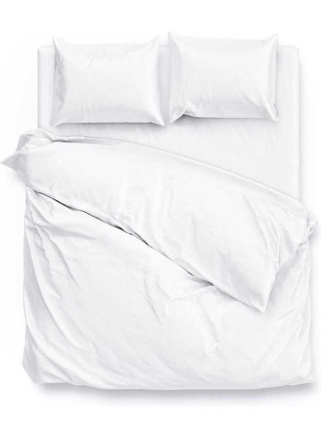 ZO! Home Dekbedovertrek Satinado Wit - Katoensatijn