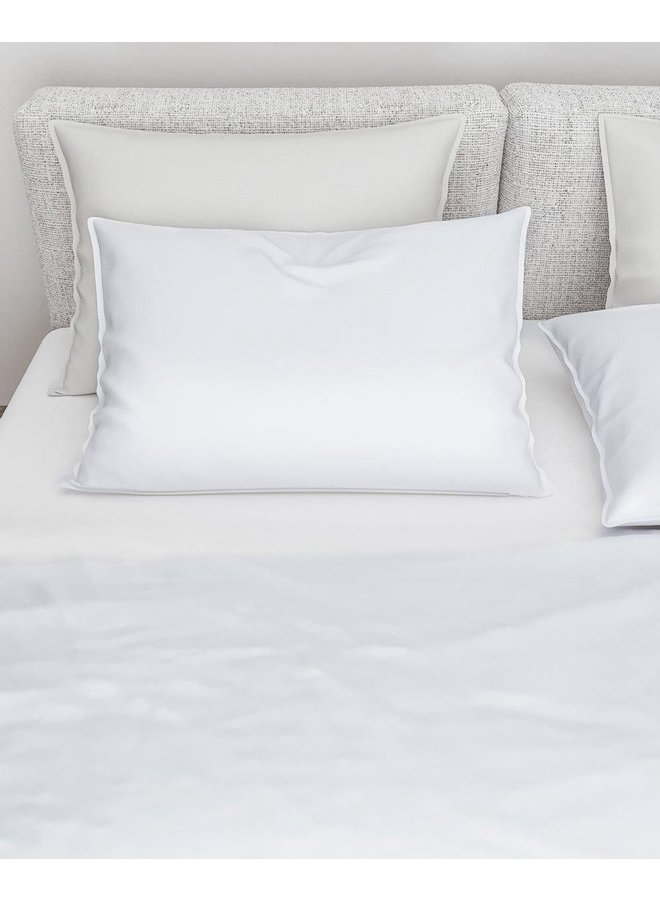 ZO! Home Dekbedovertrek Satinado Wit - Katoensatijn