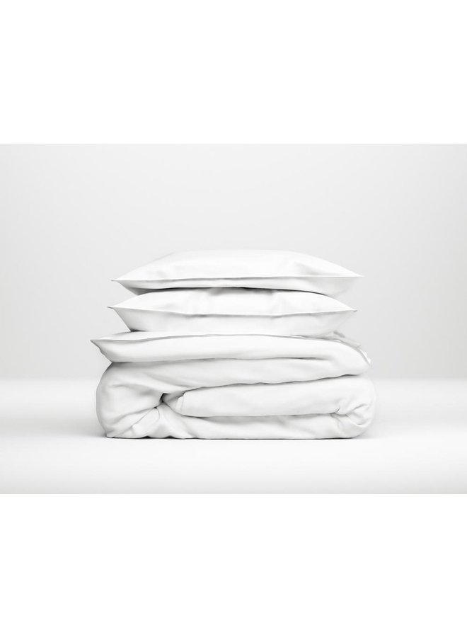 ZO! Home Dekbedovertrek Satinado Wit - Katoensatijn