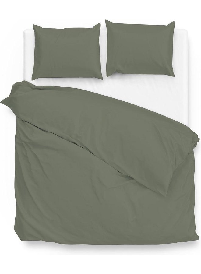 Dekbedovertrek Satinado Groen - Katoensatijn