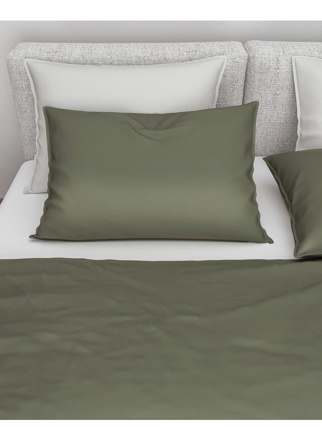 ZO! Home Dekbedovertrek Satinado Groen - Katoensatijn