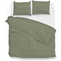 ZO! Home Dekbedovertrek Lino Army Groen - Katoen