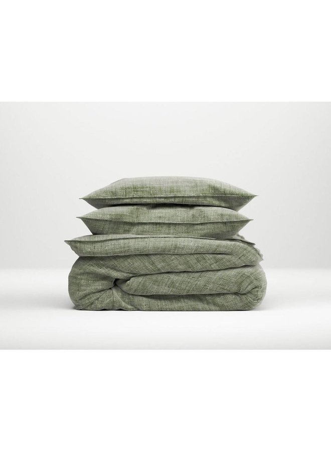 ZO! Home Dekbedovertrek Lino Army Groen - Katoen