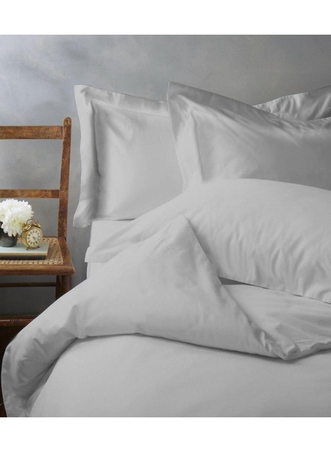 Cascina Colorini Dekbedovertrek Park Lane Zilver - Egyptisch Percale Katoen