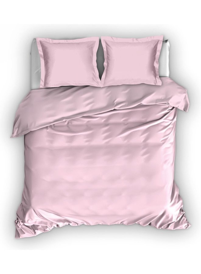 Cascina Colorini Dekbedovertrek Park Lane Roze - Egyptisch Percale Katoen