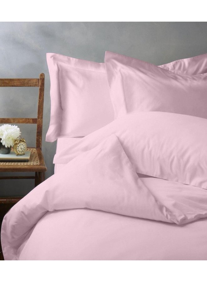Cascina Colorini Dekbedovertrek Park Lane Roze - Egyptisch Percale Katoen