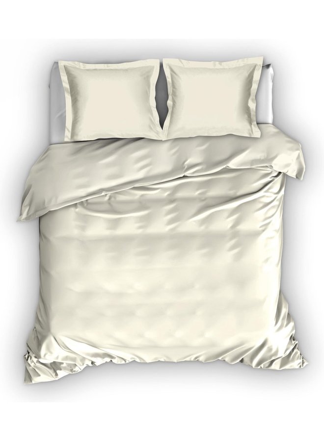 Cascina Colorini Dekbedovertrek Park Lane Creme - Egyptisch Percale Katoen