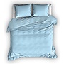 Cascina Colorini Dekbedovertrek Divina Blauw/Wit - Egyptisch Percale Katoen