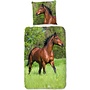 Good Morning Dekbedovertrek Kids Running Horse Multi - Katoen