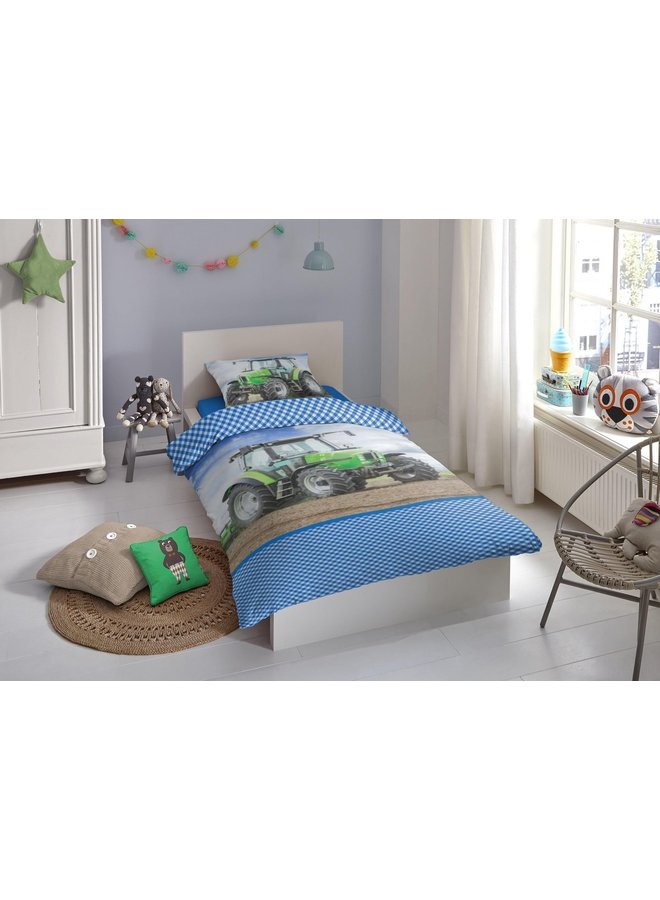 Good Morning Dekbedovertrek Kids Strong Groen - Flanel