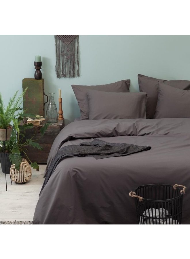 Cinderella Dekbedovertrek Weekend Antraciet - Percale Katoen
