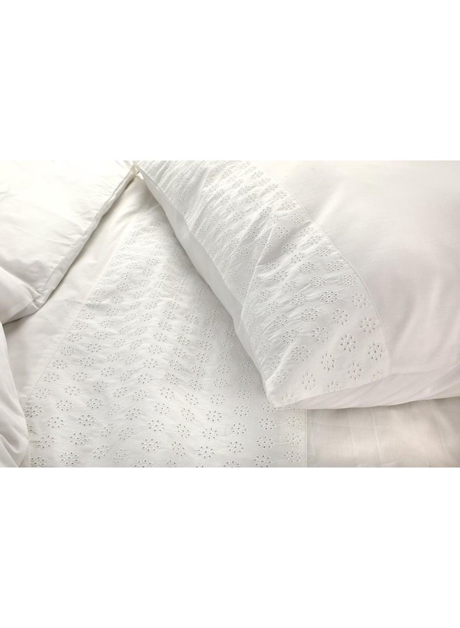 Papillon Dekbedovertrek Toulouse Wit - Percale Katoen