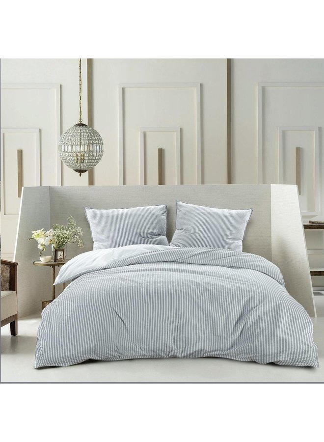 Papillon Dekbedovertrek Marseille Groen - Seersucker Katoen