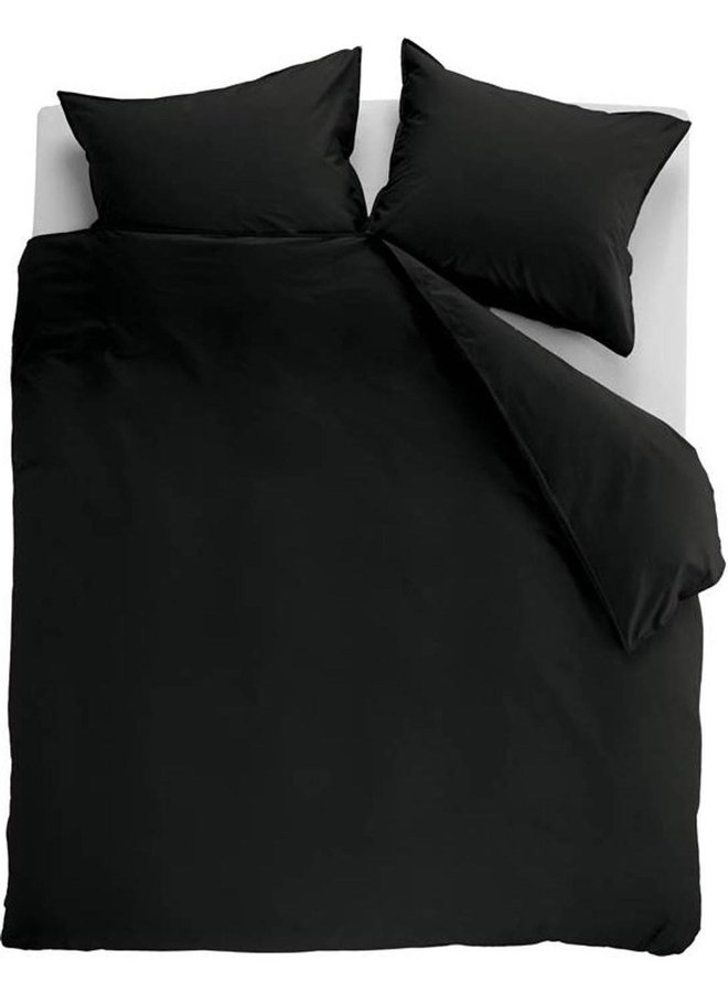 Ambiante Dekbedovertrek Uni Zwart - Katoen