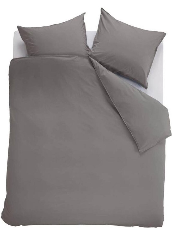 Dekbedovertrek Uni Grijs - Katoen