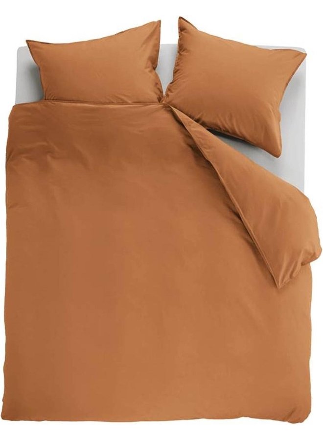 Dekbedovertrek Uni Oranje - Katoen