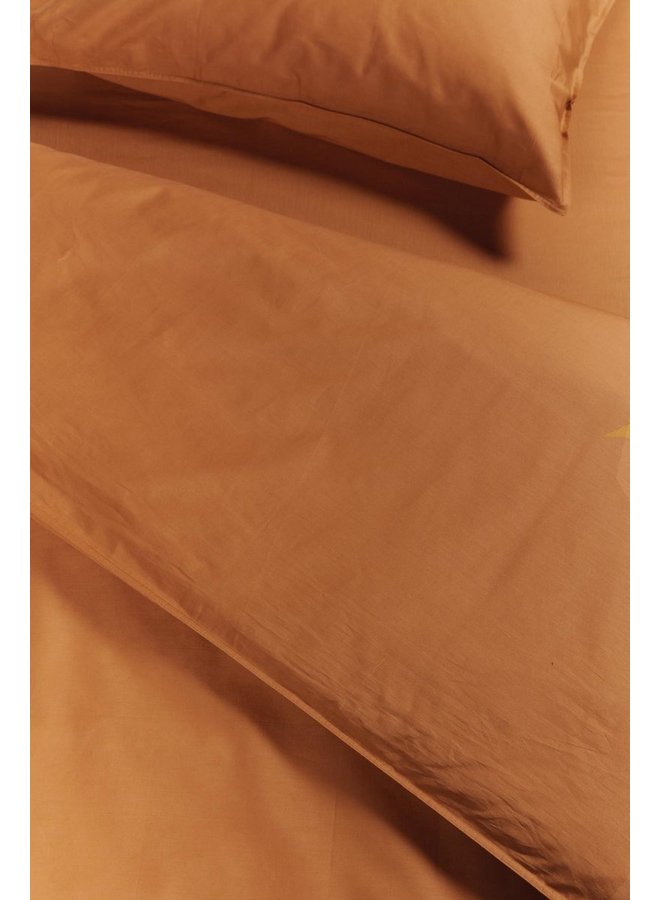 Ambiante Dekbedovertrek Uni Oranje - Katoen