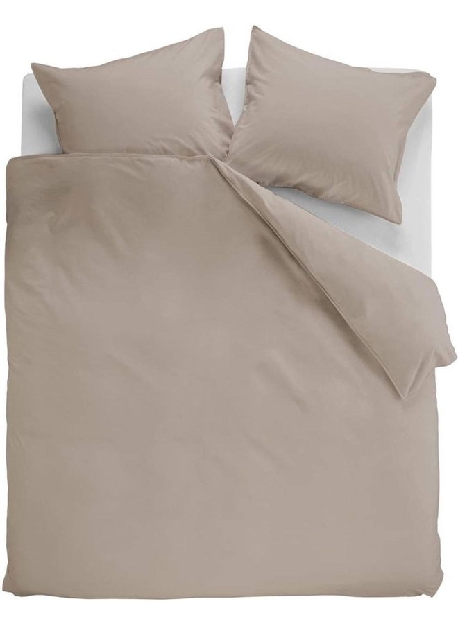 Dekbedovertrek Uni Taupe - Katoen PL3