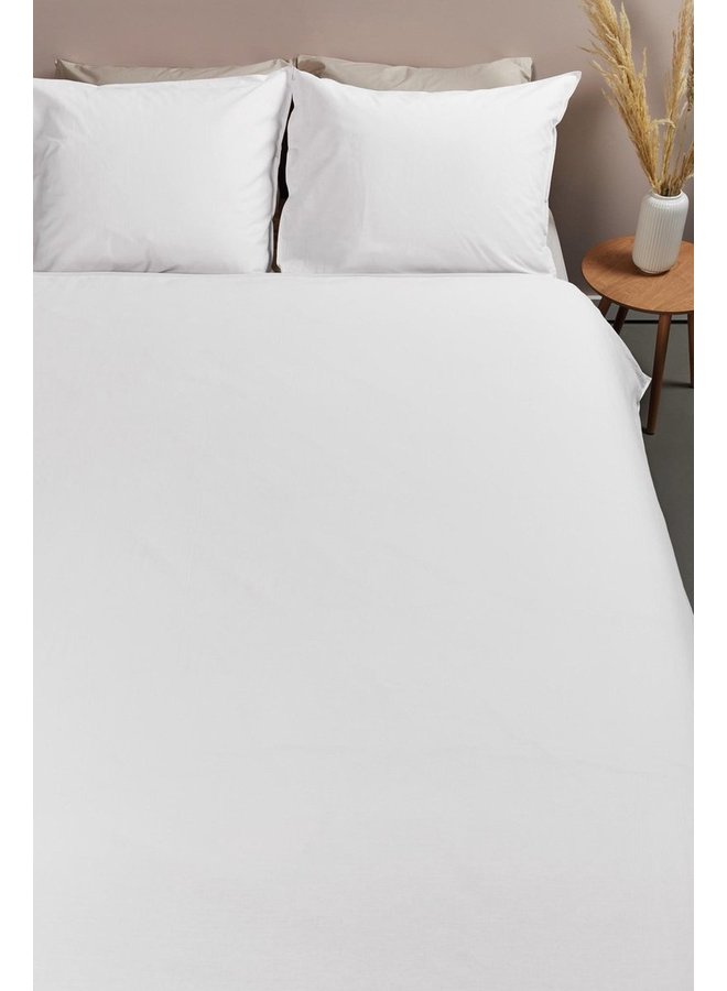 Ambiante Dekbedovertrek Uni Wit - Katoen