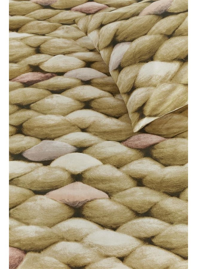 Ariadne At Home Dekbedovertrek Big Oker - Katoen