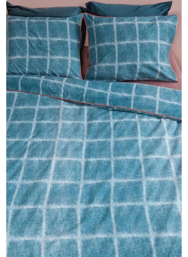 At Home Dekbedovertrek Denim Blauw - Katoen