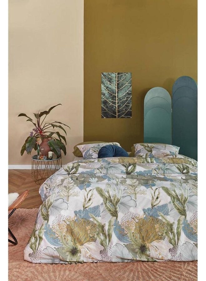 Ariadne At Home Dekbedovertrek Hidden Groen - Katoen