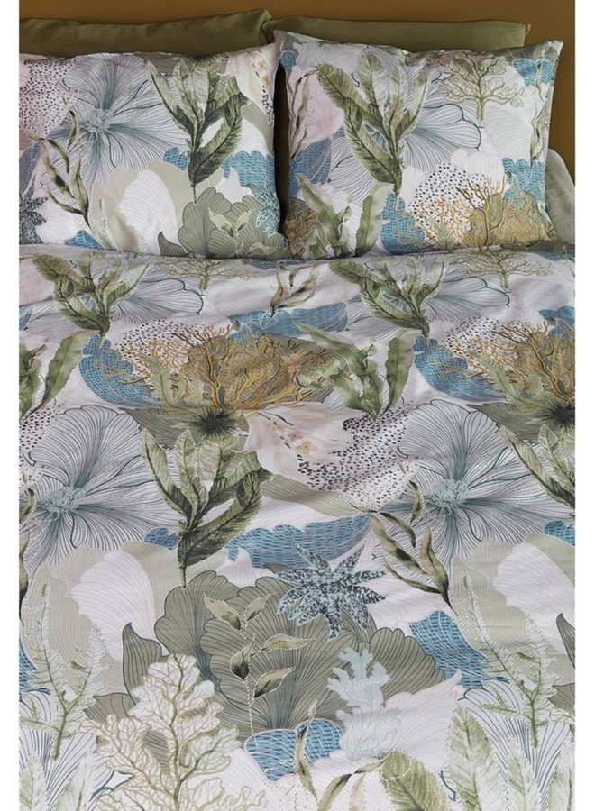 Ariadne At Home Dekbedovertrek Hidden Groen - Katoen