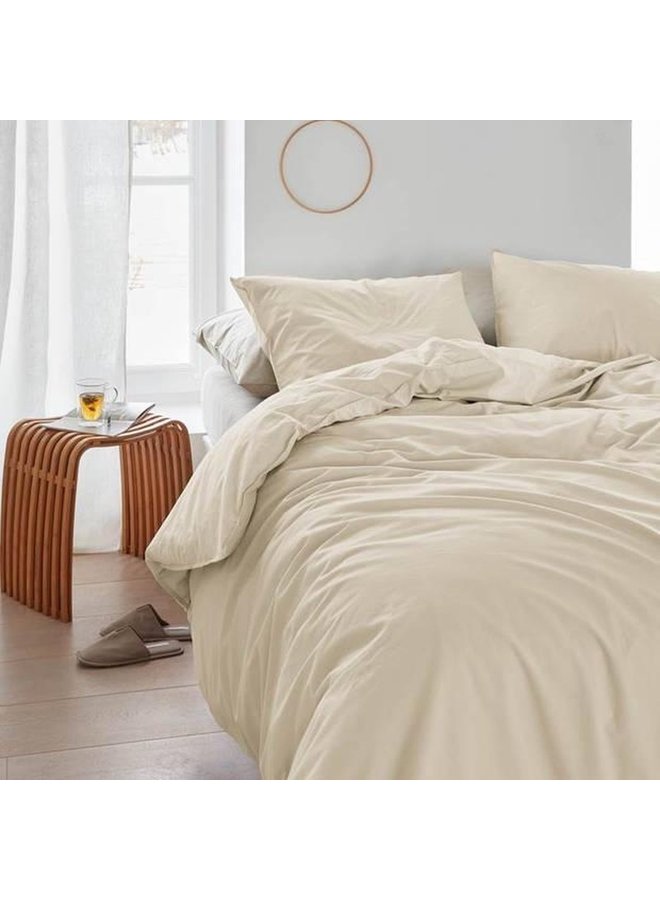 Beddinghouse Dekbedovertrek Organic Basic Uni Zand - Biologisch Katoen