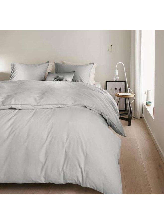 Beddinghouse Dekbedovertrek Organic Basic Uni Licht Grijs - Biologisch Katoen