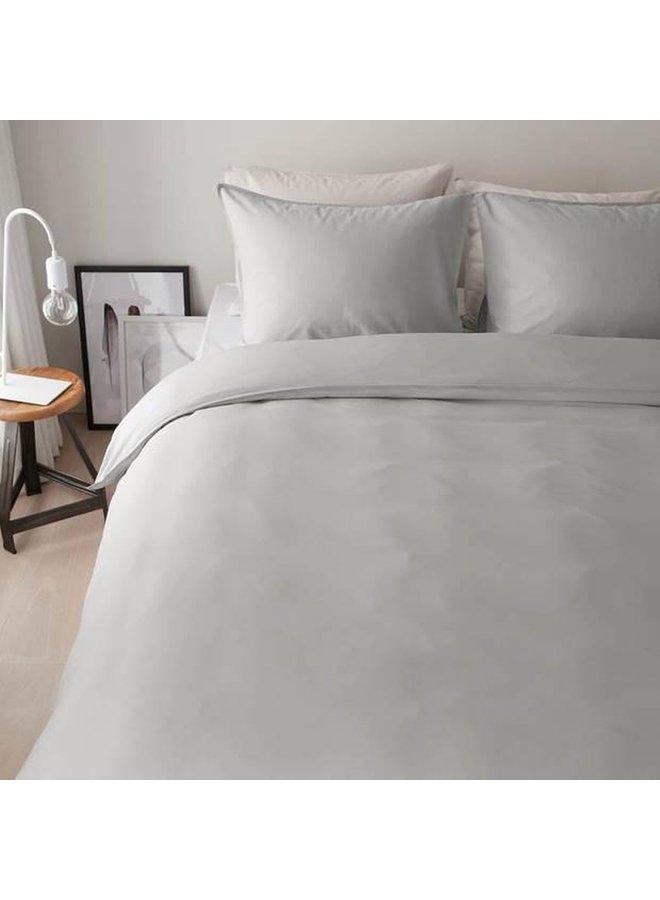 Beddinghouse Dekbedovertrek Organic Basic Uni Licht Grijs - Biologisch Katoen