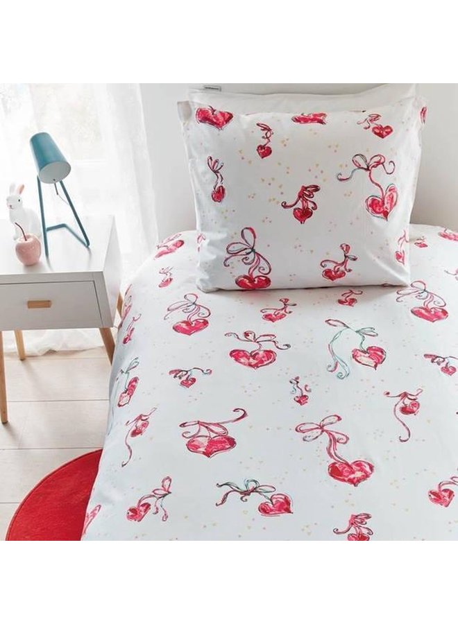 Beddinghouse Dekbedovertrek Kids Love It Roze - Katoen