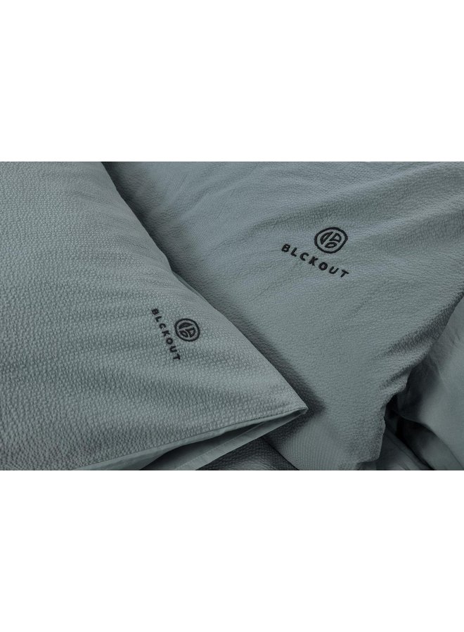 Blckout Dekbedovertrek Alberta Groen - Biologisch Percale Katoen