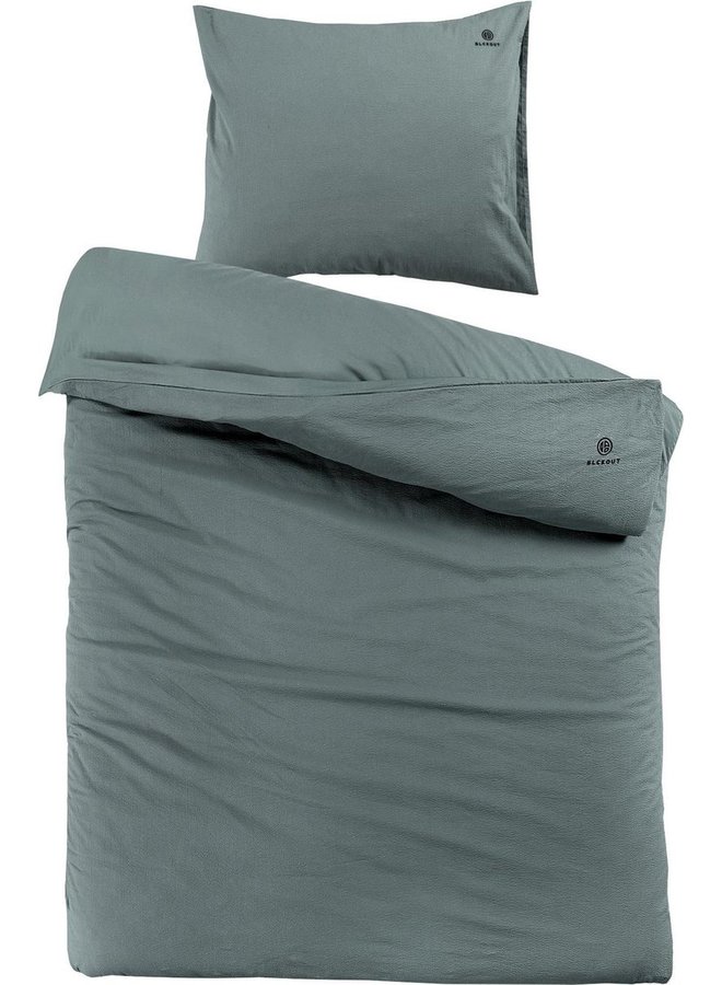 Blckout Dekbedovertrek Alberta Groen - Biologisch Percale Katoen