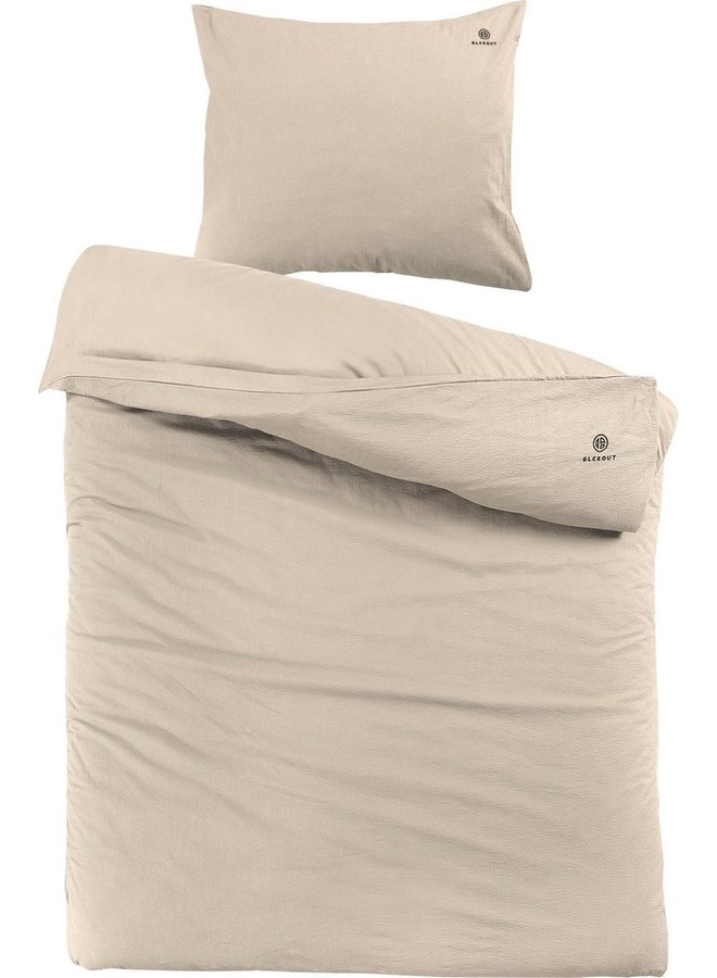Blckout Dekbedovertrek Alberta Naturel - Seersucker Katoen
