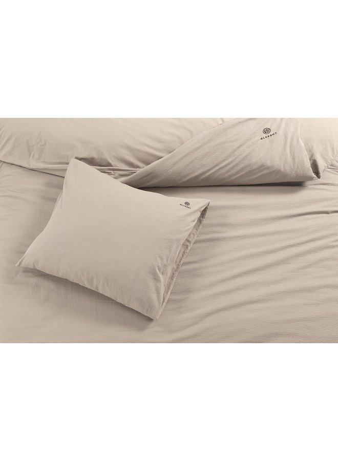 Blckout Dekbedovertrek Alberta Naturel - Seersucker Katoen