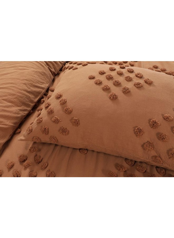 Papillon Dekbedovertrek Helsinki Roestbruin - Percale Katoen