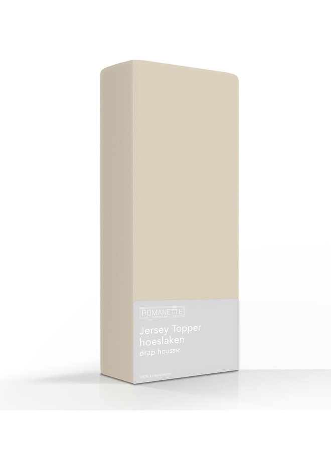 Romanette Hoeslaken Topper Zand - Jersey
