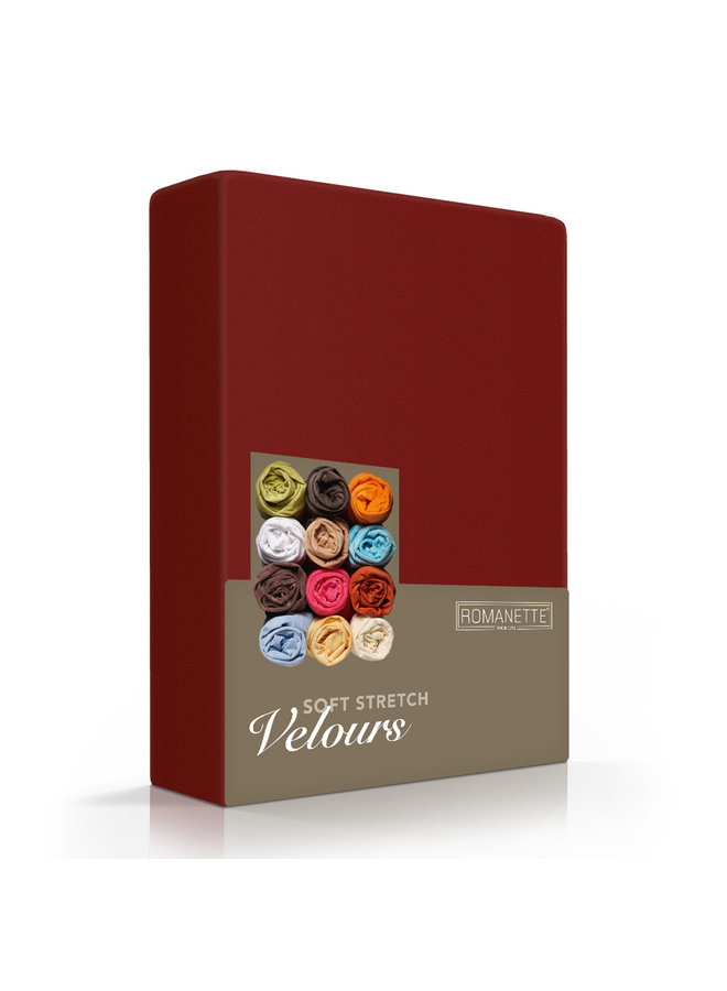 Romanette Hoeslaken Bordo - Velours