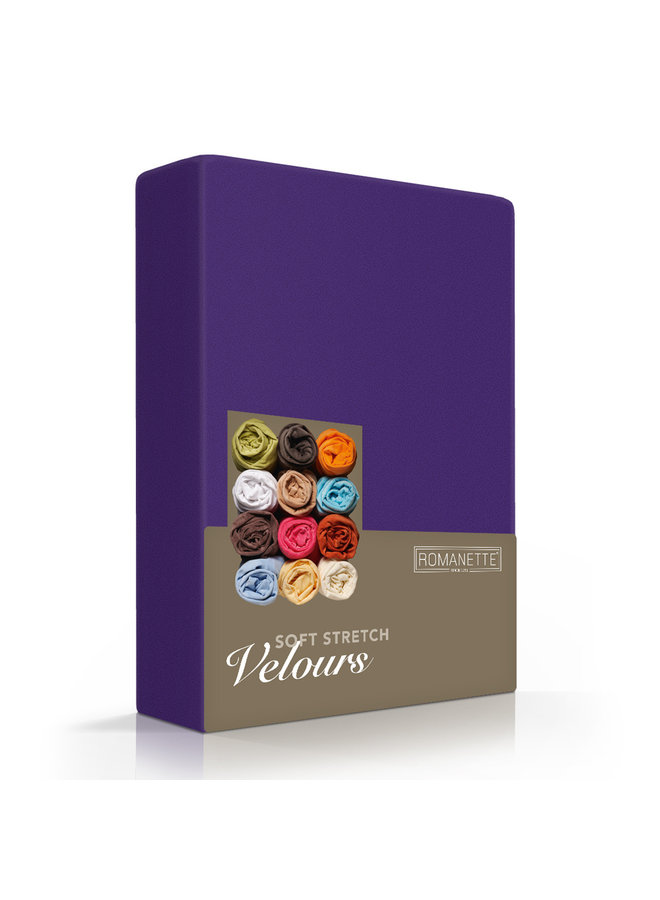 Hoeslaken Paars - Velours