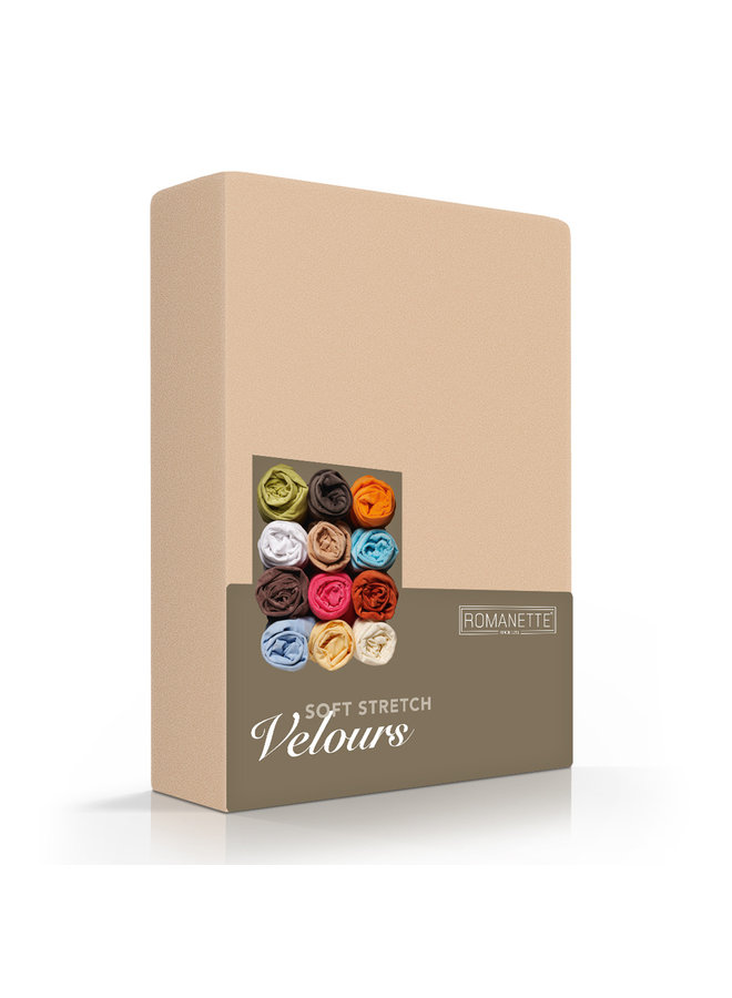 Hoeslaken Zand - Velours