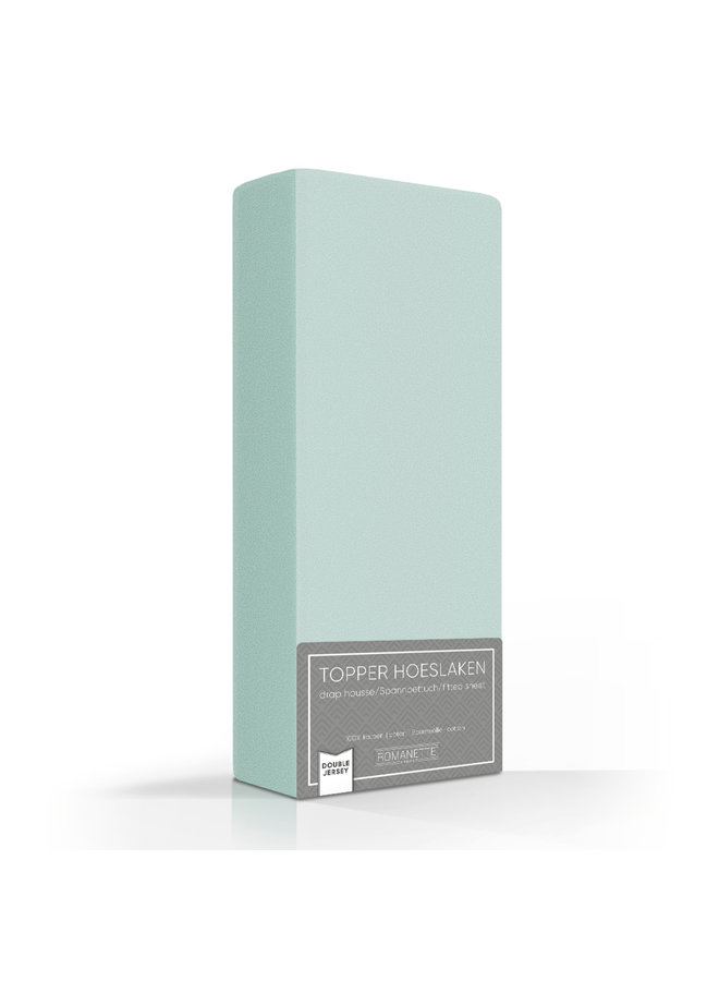 Romanette Hoeslaken Topper Groen - Dubbel Jersey