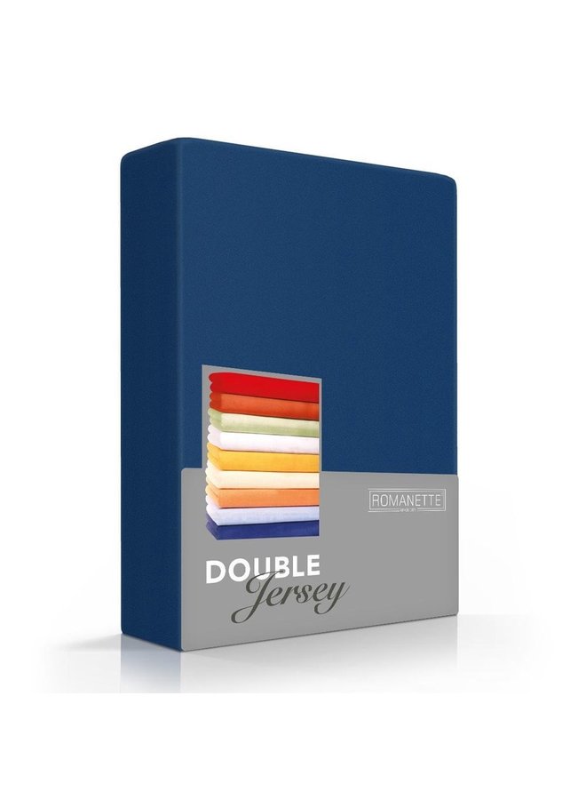 Romanette Hoeslaken Navy - Dubbel Jersey