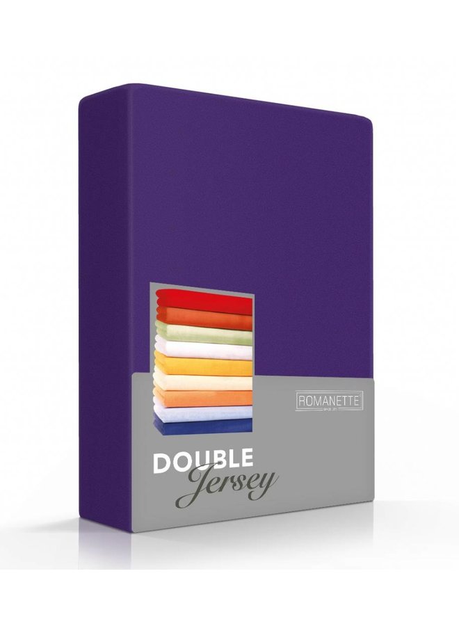 Hoeslaken Paars - Dubbel Jersey