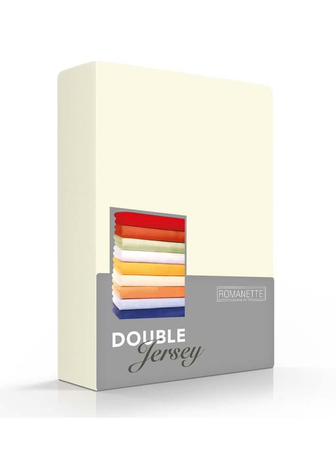 Romanette Hoeslaken Creme - Dubbel Jersey