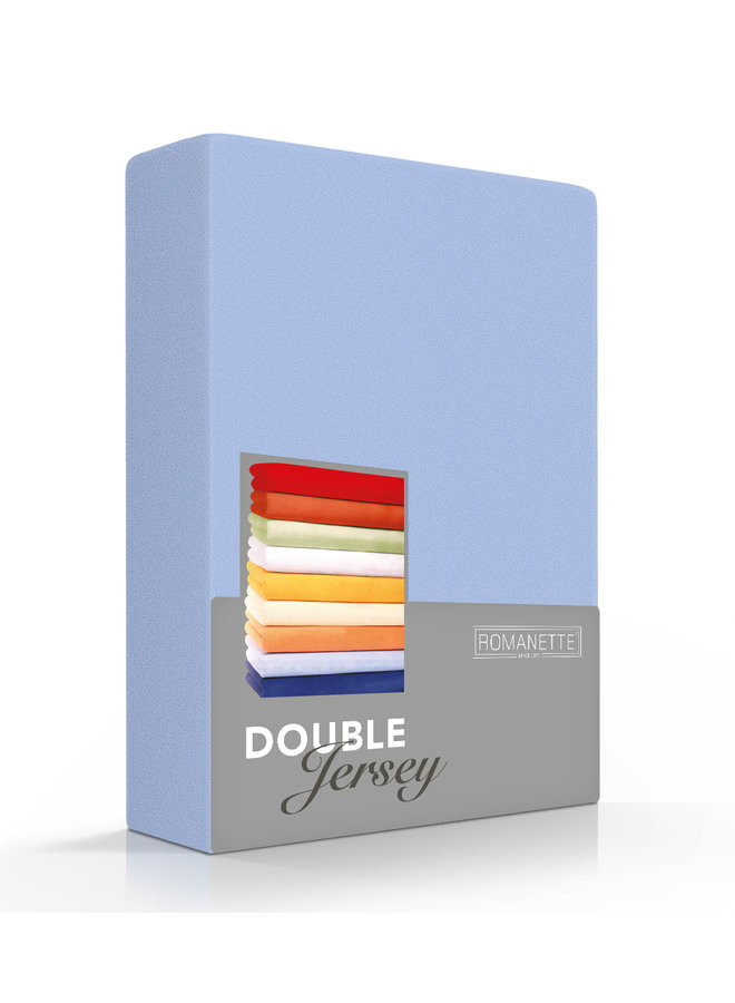 Hoeslaken Blauw - Dubbel Jersey