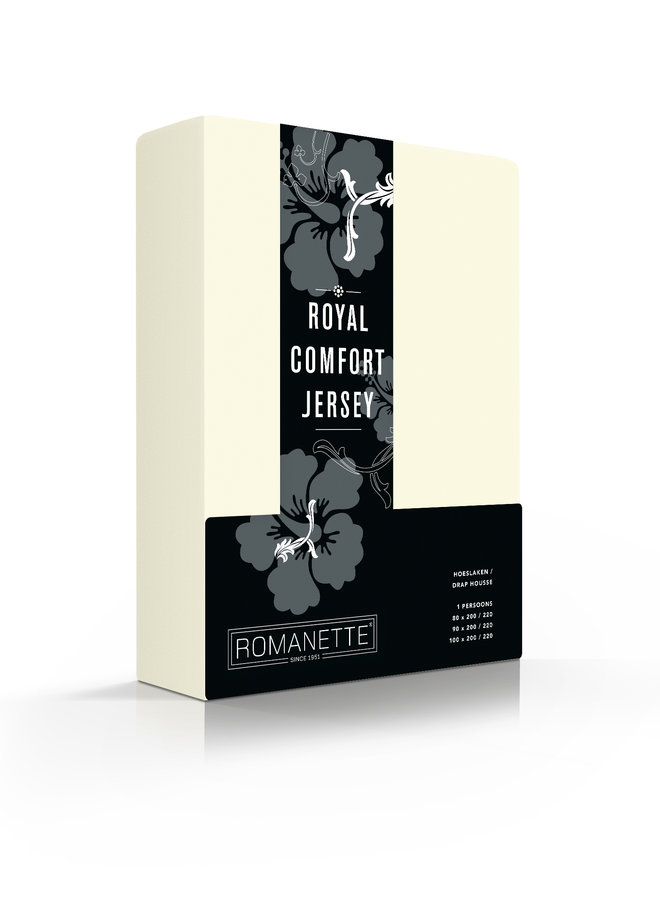 Romanette Hoeslaken Creme - Egyptisch Katoen