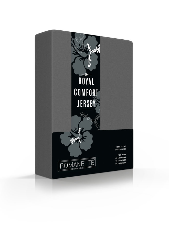 Hoeslaken Antraciet - Egyptisch Katoen
